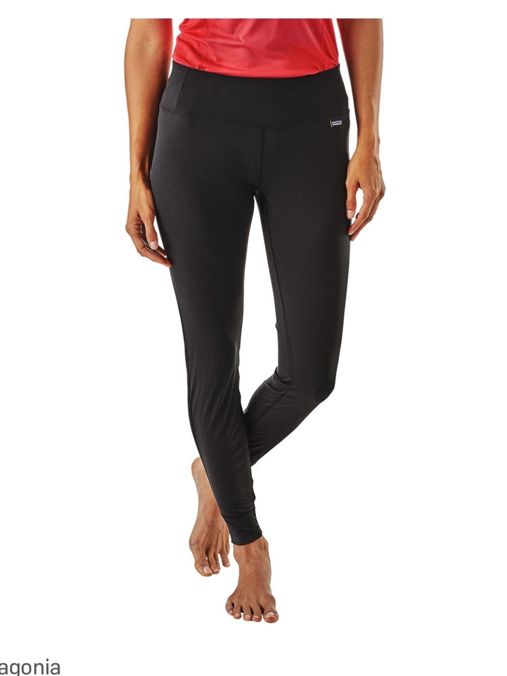 Patagonia Black Lightweight Capilene Baselayer Leggings